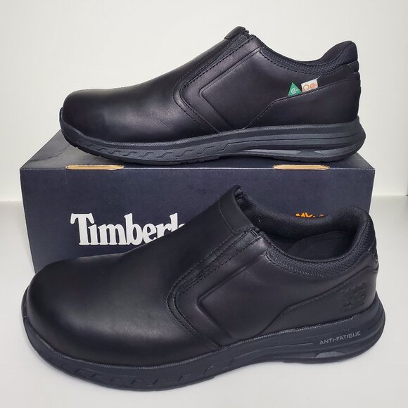 Timberland PRO Men's DRIVETRAIN Slip-On Work Shoe Size 11 Black - Picture 3 of 6